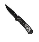 canivete inteiramente preto c/ trava lamina de inox drop point mosca fuller