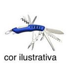 Canivete metal multiferramentas10cm preto unyhome