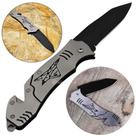 Canivete Portátil de Bolso para Pesca e Camping Aço Robusto e Versátil SLKD40PA