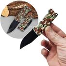 Canivete Retrátil Tático Camuflado Lâmina de Aço Inoxidável de 5cm Compacto e Multifuncional SLKD45