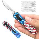 Canivete Scalpel Caressolove EDC Automático com 10 Lâminas 24 Canivete Scalpel Caressolove EDC Automático com 10 Lâminas 24