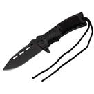 Canivete Semi Automatico Lamina Drop Point 21cm DY 110308 Com Pederneira e Apito- Deyu