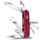 Canivete Suíço Victorinox Climber Vermelho Translúcido 14 funções Original 1.3703.T