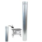 Cano 1 Metro Para Chaminé Fogão a Lenha Galvanizado Ø115mm - 99 Hedlund Cano 1 Metro Para Chaminé Fogão a Lenha Galvanizado Ø115mm - 99 Hedlund