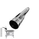 Cano 50cm Inox Ø 110mm Para Chaminé Fogão à Lenha Lareira - N1 Hedlund Cano 50cm Inox Ø 110mm Para Chaminé Fogão à Lenha Lareira - N1 Hedlund