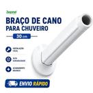 Cano Braço para Chuveiro 30 cm Zagonel Branco Cano Braço para Chuveiro 30 cm Zagonel Branco