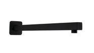 Cano Braço Suporte de Parede Preto Fosco 40 cm Quadrado