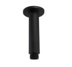 Cano Braço Suporte Tubo Redondo de Teto Preto Fosco 10 cm
