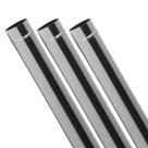 Cano para fogão a lenha 1,00mt c/ 3unid INOX430 - 030mm - Kiare Cano para fogão a lenha 1,00mt c/ 3unid INOX430 - 030mm - Kiare