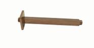 Cano Tubo Rose Golden Braço Suporte Quadrado de Metal Teto 24 cm P/ Ducha