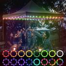 Canópia LED e guarda-chuvas Rope Lights Waybelive 12m à prova d'água