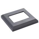 Canopla ABS 50x38 Preta - 6 Unidades