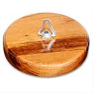 Canopla Prato Acabamento de Madeira Maciça para Lustre Luminária Pendente com Niple Porca e Gancho Canopla Prato Acabamento de Madeira Maciça para Lustre Luminária Pendente com Niple Porca e Gancho