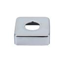 Canopla Quadrada Cromada leve para monocomando externo 59x59x19mm - 081330L