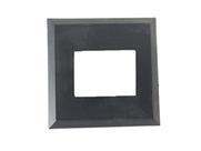 Canopla Retangular Tubo Corrimão Guarda Corpo 1x1.1/2 Preto