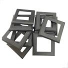 Canopla Tubo Retangular Plastica 50x50 10 Unidades Preto