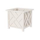 Canteiro Decorativo para Exterior Pure Garden 37x37x33 cm Branco Canteiro Decorativo para Exterior Pure Garden 37x37x33 cm Branco