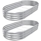 Canteiro Elevado AHEONLAR 244x122x30 cm, Kit com 2, Oval Canteiro Elevado AHEONLAR 244x122x30 cm, Kit com 2, Oval