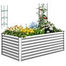 Canteiro elevado Quictent 180x90x57 cm em aço galvanizado