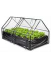 Canteiro Metálico para Jardim com Estufa 90cm x 180cm Preto
