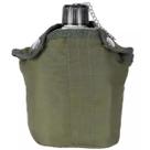 Cantil Alumínio 900ml Com Copo Caneca Alumínio e Capa Protetora Isolante Térmico Sobrevivencia Caça Pesca e Camping
