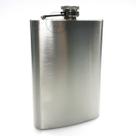 Cantil Inox de Bolso para Whisky 266 ML (9oz) Prata
