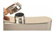 Cantil Porta Bebida Bolso 235ml Inox 8oz Whisky Vodka Luxo