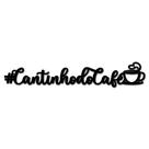 Cantinho do Café 3D em MDF 3mm Fita Adesiva Preta Fosca
