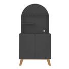 Cantinho do Café Buffet Balcão Moderno 3 Prateleiras Viena 80cm