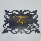 Cantinho do Café Quadro Placa Plaquinha Decoração Moderna Madeira MDF