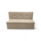 Canto Alemão 120x45 Botone Moderno Clean Suede ou material sintético para Local Pequeno Cor:Suede Preto