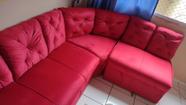 Canto em L 6 lugares 210 x 180 Suede