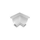 Canto Interno Acabamento De Forro Pvc Com 50 Unid Branco Neve