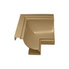 Canto/Quina Interno p/ acabamento em Moldura Forro PVC, kit 10 unid. cor Cerejeira