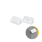 Cantoneira Conector de 4 Furos Tampa Branca Pacote 100 Unidades Cantoneira Conector de 4 Furos Tampa Branca Pacote 100 Unidades