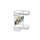Cantoneira Dupla para Box Dupla Premium 1255 em Aço Inox Resistente e Durável Cromado Arthi
