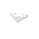 Cantoneira Flor de Lotus Média Metal 4 Peças Decoração Caixa Mdf
