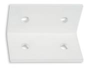 Cantoneira L 4 Furos Chapa 3mm Para Guarda Corpo Forsul Branca