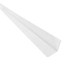 Cantoneira L PVC Protetor de Canto 25x 5 Barra(s) - Branco Neve