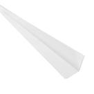 Cantoneira L PVC Protetor de Canto 25x 5 Barra(s) - Branco Neve