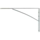 Cantoneira Mao Francesa Thompson Leve Branco 25Cm - Kit C/12 Unidades