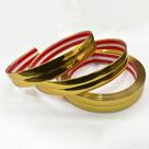 Cantoneira Metalizada Auto Colante PVC 15mm p Decoração de Móveis e Paredes Dourado 5M
