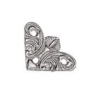 Cantoneira Pequena Mariposa 4 Peças Metal Decoração Caixas Mdf Artesanato