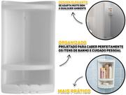 Cantoneira Plástica Dupla Para Banheiro Com Porta Shampoo Saboneteira Multiuso Astra Cantoneira Plástica Dupla Para Banheiro Com Porta Shampoo Saboneteira Multiuso Astra