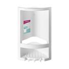 CANTONEIRA PLASTICO COM GANCHOS BRANCO 38,5x23,5x16cm PRIMAFER