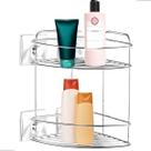 Cantoneira Porta Shampoo 2 Andares Parede Banheiro Fixação Dupla Face Sem Furo Cromado Arthi Cantoneira Porta Shampoo 2 Andares Parede Banheiro Fixação Dupla Face Sem Furo Cromado Arthi