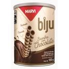 Canudinho Biju Wafer Baunilha Recheado C/ Chocolate Sorvete Lata 120g
