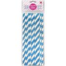 Canudo Biodegradável Papel Listra Azul Claro 6X20MM com 12 Unidades Pacote com 10 Canudo Biodegradável Papel Listra Azul Claro 6X20MM com 12 Unidades Pacote com 10