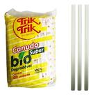 Canudo Biodegradável para Milk Shake Super 10mm - 120 unid Canudo Biodegradável para Milk Shake Super 10mm - 120 unid