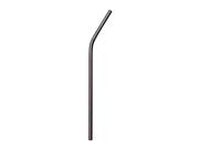 Canudo de inox 6mm Curvo Preto